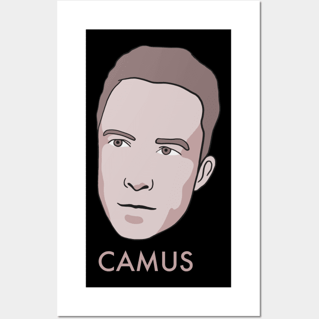 Portrait of Albert Camus - French Philosophy Existentialist Wall Art by isstgeschichte